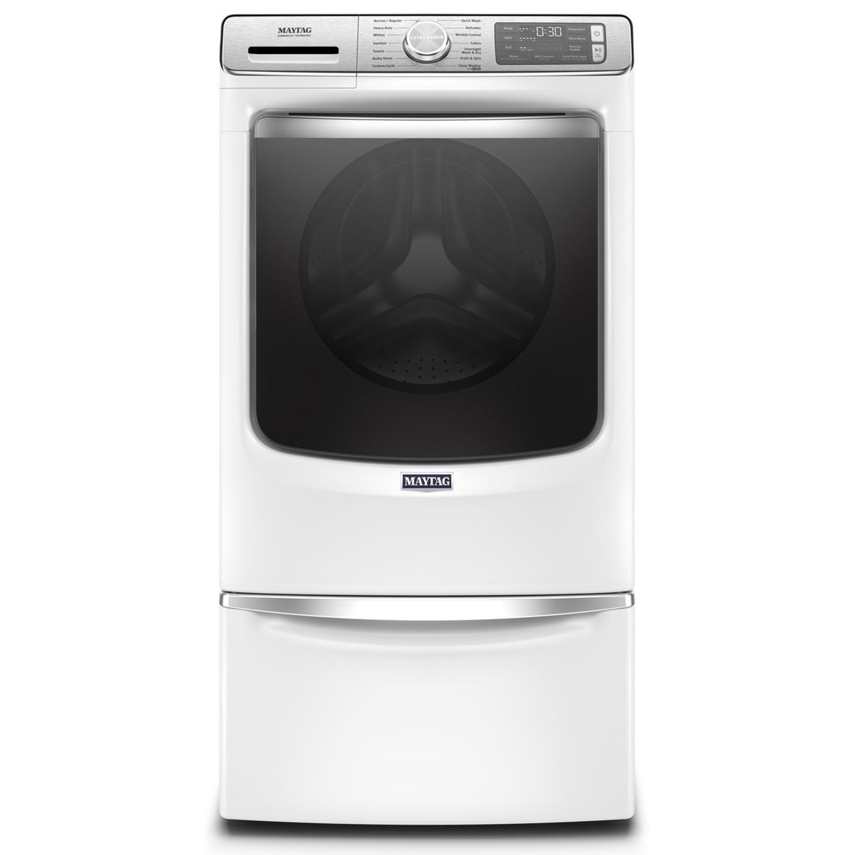 Maytag 5.0 Cu. Ft. Smart Front Load Washer with Extra Power and 24Hr